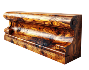 Ornate wood trim piece