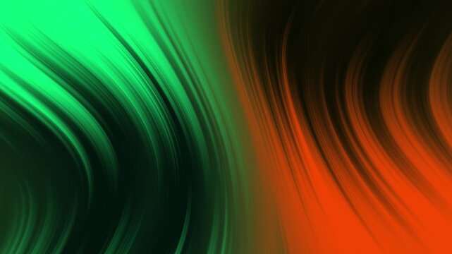 Abstract backgrounds of gradient liquid with vibrant green and orange flowing waves. Modern digital art illustration for creative projects, presentations, wallpapers, and futuristic designs.