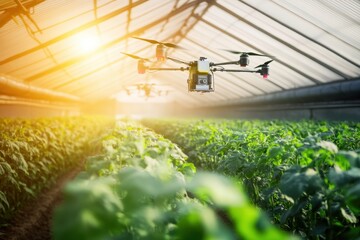 Innovative drone technology enhances greenhouse farming for improved crop monitoring