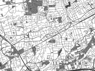 Artistic urban sketch of Pessac, France, detailed in black and white map form.