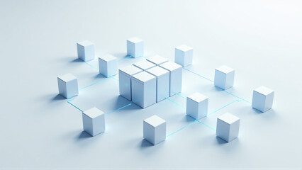 Obraz premium Global Cloud Network Infrastructure