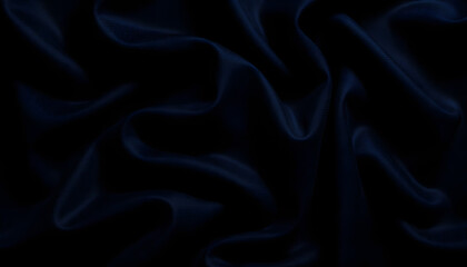 Obraz premium Dark blue silk background