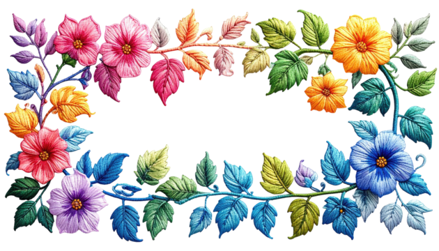 Colorful floral frame (1)