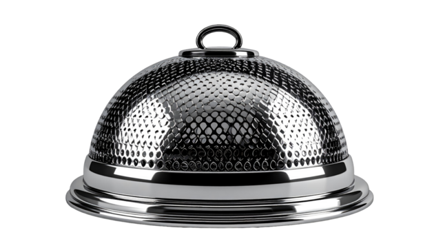 Polished metal dome cover