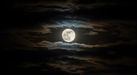 Fototapeta premium Moon Design A Majestic Celestial Design in the Night Sky