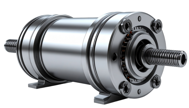 Close-up industrial machinery component