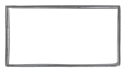 Gray framed black rectangle