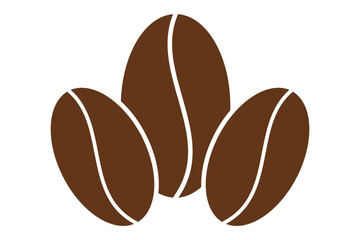 Coffee beans vector design. Caffeine sign. Coffee bean logo set. Coffee bean sign. Icons for coffee beans. Coffee logo on white background.