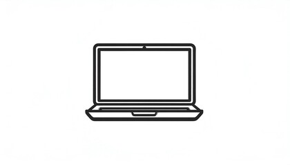 Modern Laptop Illustration.