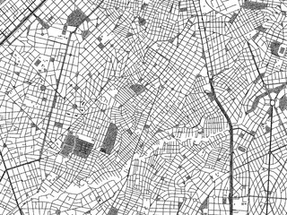 Naklejka premium Illustrated map of Agios Dimitrios, Greece, in black and white hand-drawn digital style.