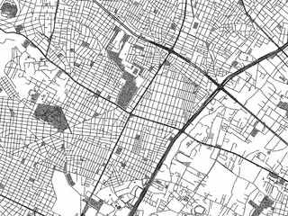 Obraz premium Urban black and white map of Aigaleo, Greece, designed in a sketch style for prints.