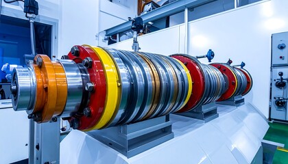 Obraz premium Industrial machinery component