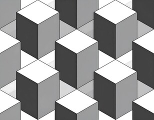 Geometric cube pattern