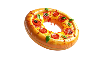 3D pizza donut, delicious