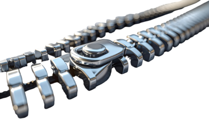 Close-up of a zipper