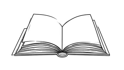 Open book illustration