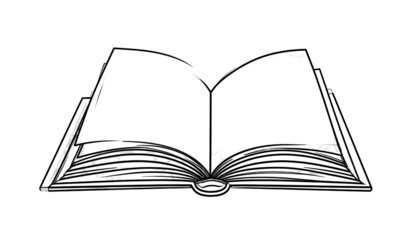 Open book illustration