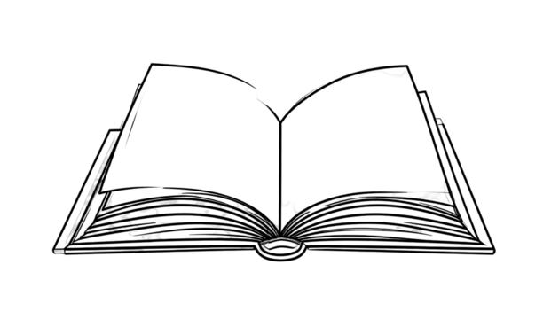 Open book illustration