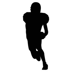American football player silhouettes, football silhouettes