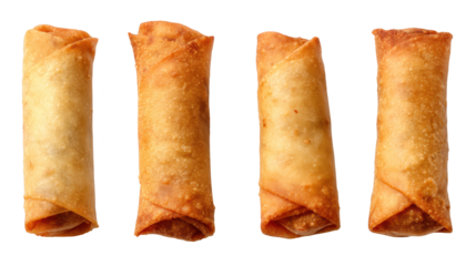 Delectable row of four culinary delights, a gastronomic visual feast four