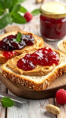 Peanut Butter and Jelly Sandwich.