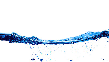 Water splashing and flowing over a dark background