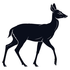 silhouette of a deer