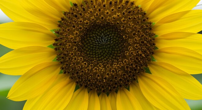 Closeup sunflower flower