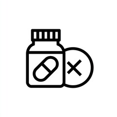 Fototapeta premium vector illustration of a medicine bottle