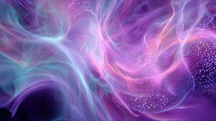 Fototapeta premium Ethereal swirls of light, purple and blue, with soft, hazy textures