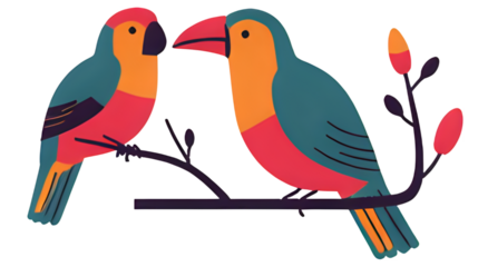 Flat color illustration of butterflies with abstract wing patterns, flat vector style - 10