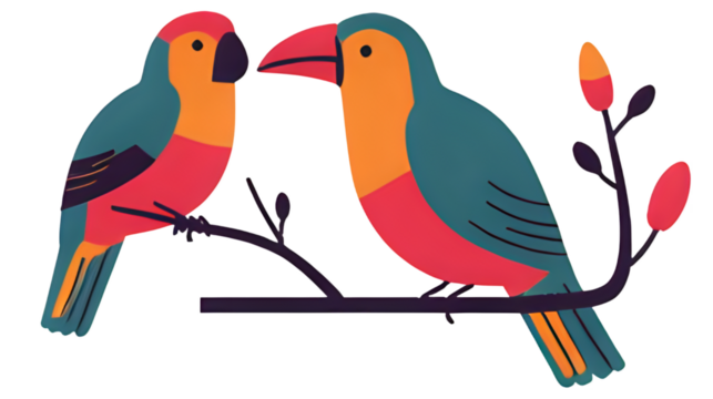 Flat color illustration of butterflies with abstract wing patterns, flat vector style - 10