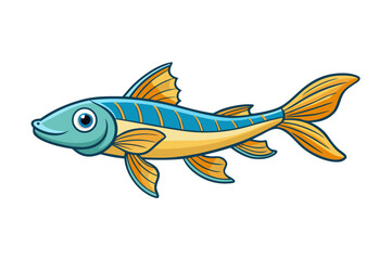 fish on a white background