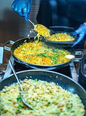Traditional Levantine cuisine served in a restaurant in Dubai