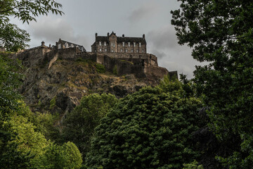 Edinburgh Castle - das Schloss in der schottischen Hauptstadt auf einem Hügel im Zentrum