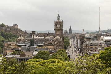 Naklejka premium Edinburgh, Schottland: Ausblick vom Calton Hill
