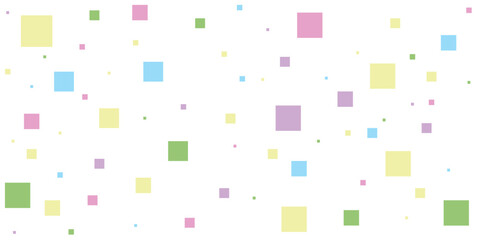 Multi colour geometric shape vector background | Modern background with square on white background | Decoration background | Cover design for children book on navy Persian indigo background