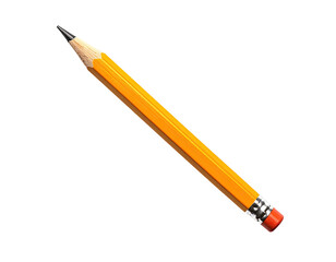 Fototapeta premium A yellow pencil angled against a black background