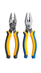Obraz premium Pair of pliers with yellow and blue handles