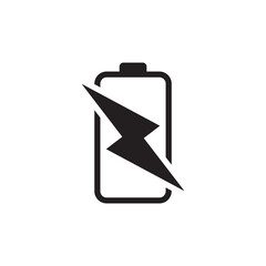 Battery Warning Icon for Flat or Depleted Power