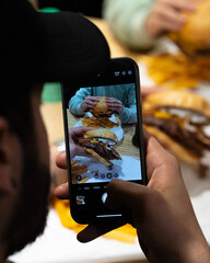 woman taking a picture