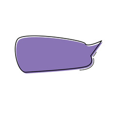 Cute colorful speech bubble vector for dialogue