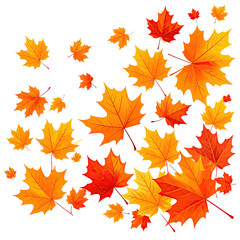 Obraz premium Vibrant autumn leaves in fall