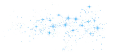 Blue Holiday Light Burst Featuring Fireworks, Bokeh Glow, and Magic Star Explosion for Celebration or Christmas Card Design
