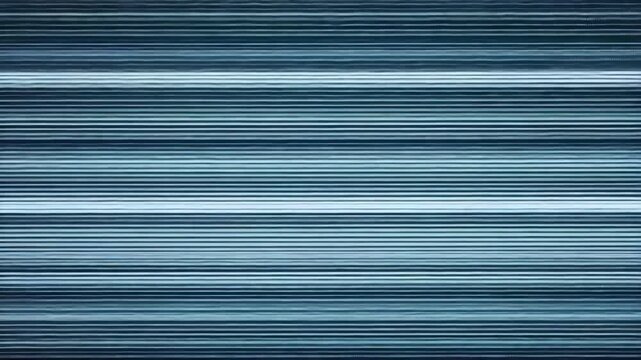 Television signal loss with blue and white horizontal lines