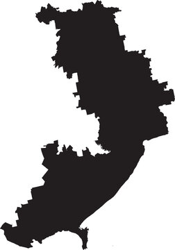Odesa Oblast in Ukraine Silhouette Solid Map