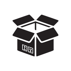 Vector art of open box icon minimalist design of an open box, perfect for delivery, shipping, and packagingrelated designs clean and simple vector illustration