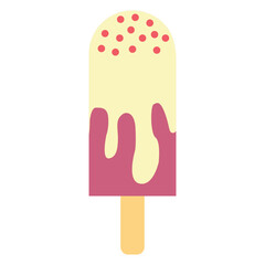 Ice cream vector, sweet ice cream isolated on white background, vector various ice cream icons.