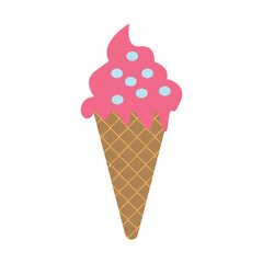 Ice cream vector, sweet ice cream isolated on white background, vector various ice cream icons.