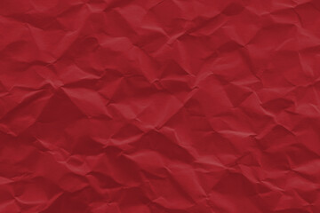 Naklejka premium Red wrinkled paper texture background